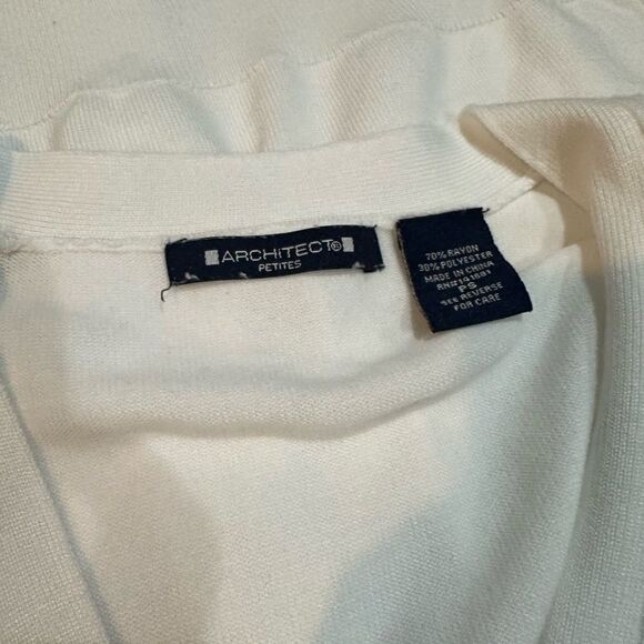 Architect Women's White Cardigan Sweater - Picture 4 of 4